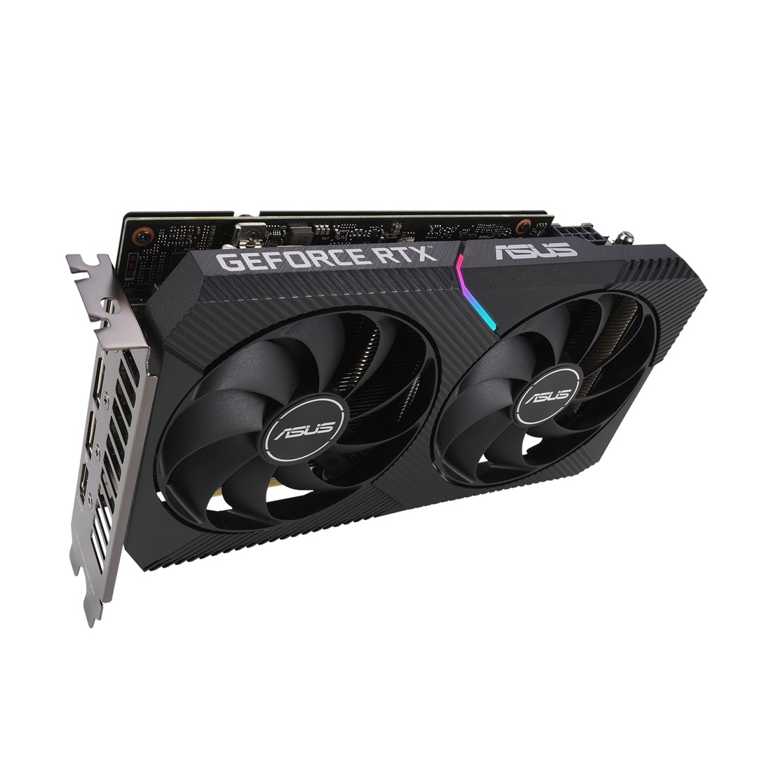Scheda video ASUS Dual RTX 3060 V2 12GB GDDR6 192 bit - 90YV0GB3-M0NA10