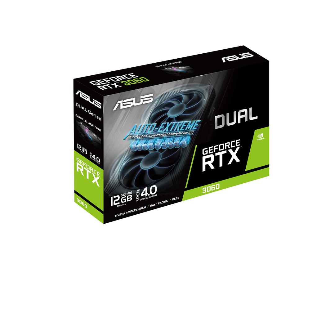 Scheda video ASUS Dual RTX 3060 V2 12GB GDDR6 192 bit - 90YV0GB3-M0NA10