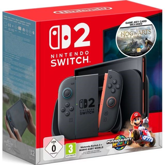 Nintendo Switch 2 + Mario+Hogwarts Legacy tragbare Konsole