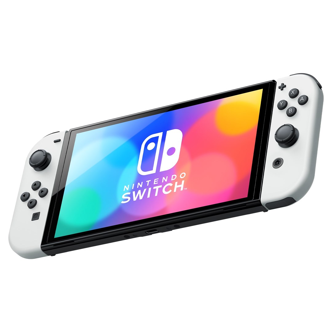 Portable console Nintendo Switch OLED portable game console 17.8 cm (7") 64 GB Touchscreen Wi-Fi Black, White