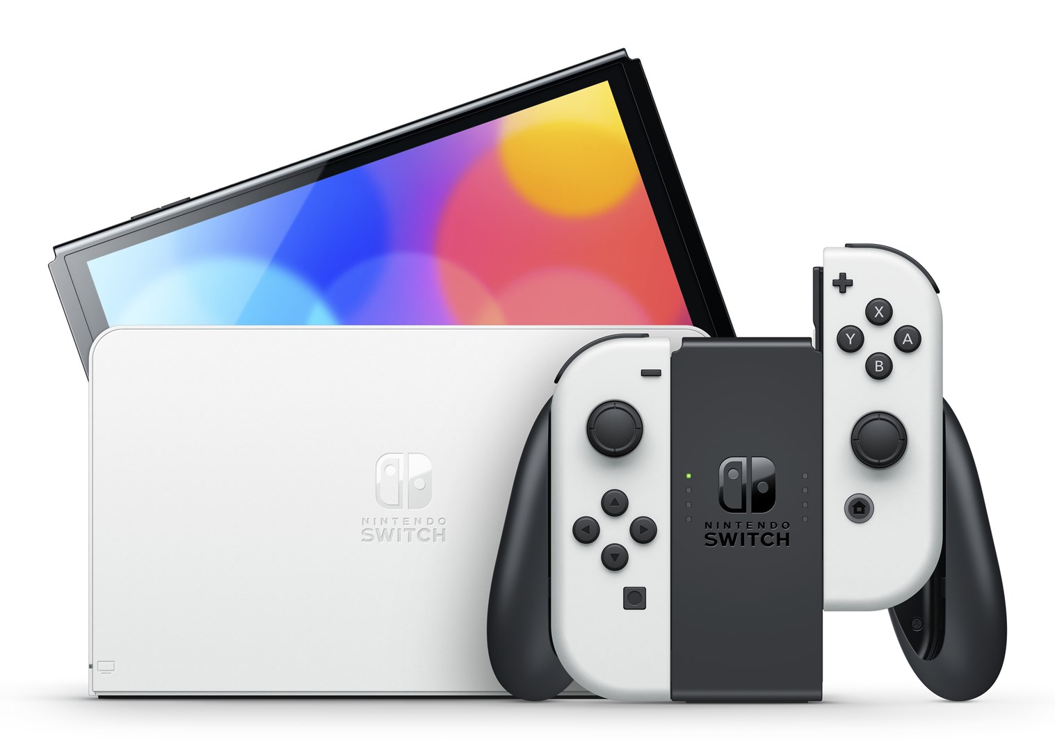 Portable console Nintendo Switch OLED portable game console 17.8 cm (7") 64 GB Touchscreen Wi-Fi Black, White