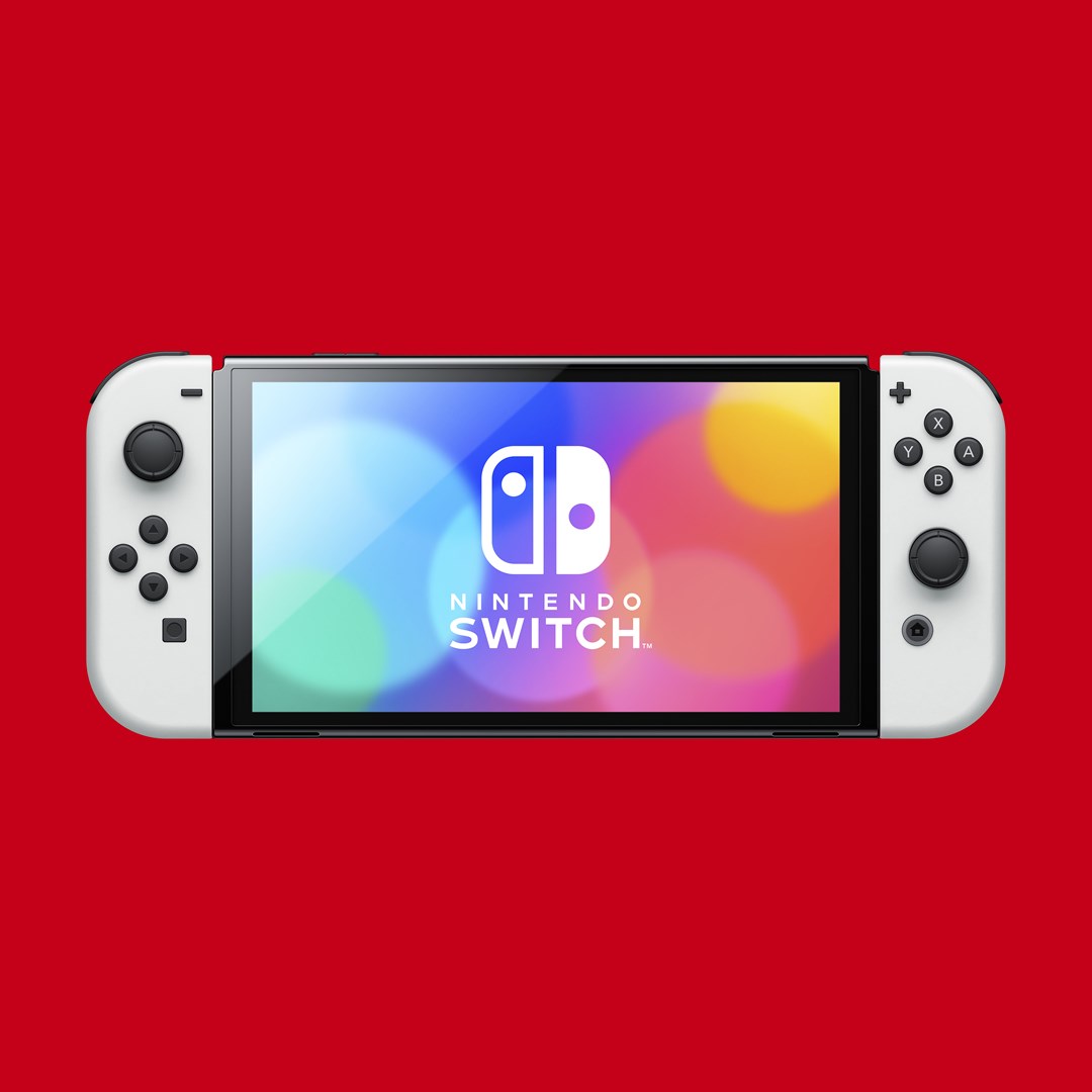 Portable console Nintendo Switch OLED portable game console 17.8 cm (7") 64 GB Touchscreen Wi-Fi Black, White