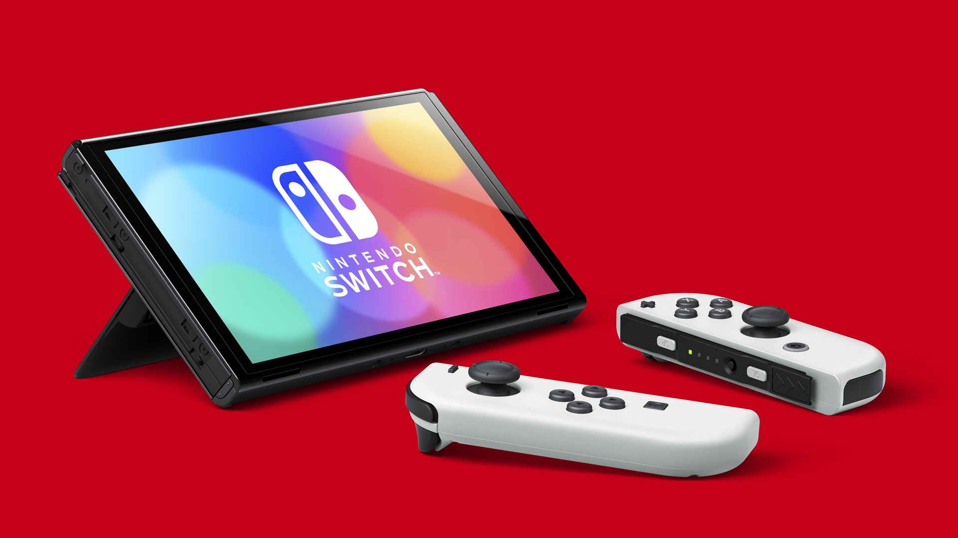 Portable console Nintendo Switch OLED portable game console 17.8 cm (7") 64 GB Touchscreen Wi-Fi Black, White