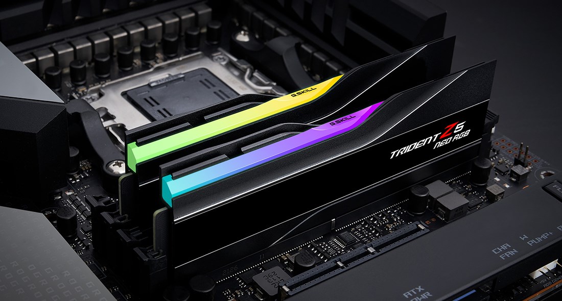Памет G.Skill Trident Z5 Neo RGB 32 GB (2x16GB) DDR5 6000MHz CL30 EXPO/XMP - F5-6000J3038F16GH2-TZ5NR
