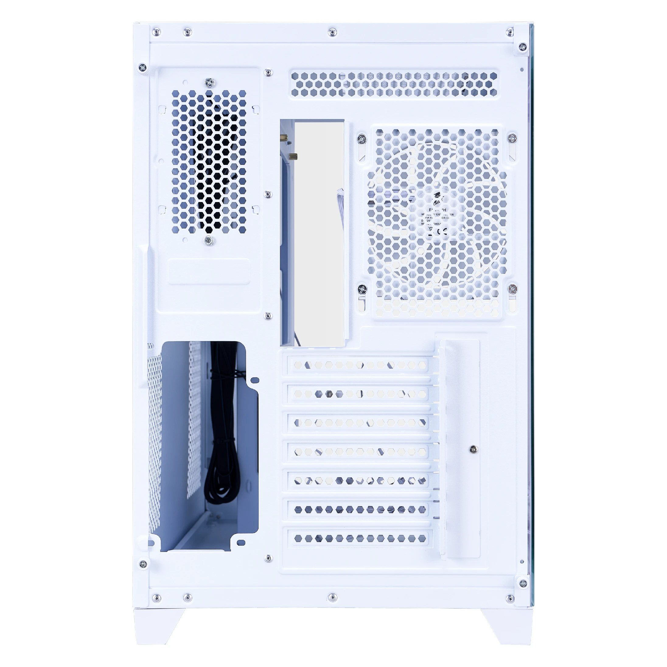 Кутия 1stPlayer MEGAVIEW MV8 White Case ATX + 7 x 120mm ARGB Fans