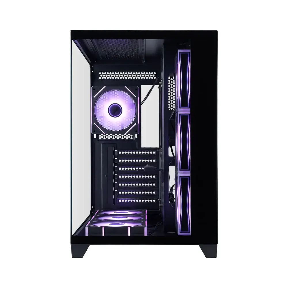 Gehäuse 1stPlayer MEGAVIEW MV8 Black Case ATX + 7 x 120mm ARGB Fans