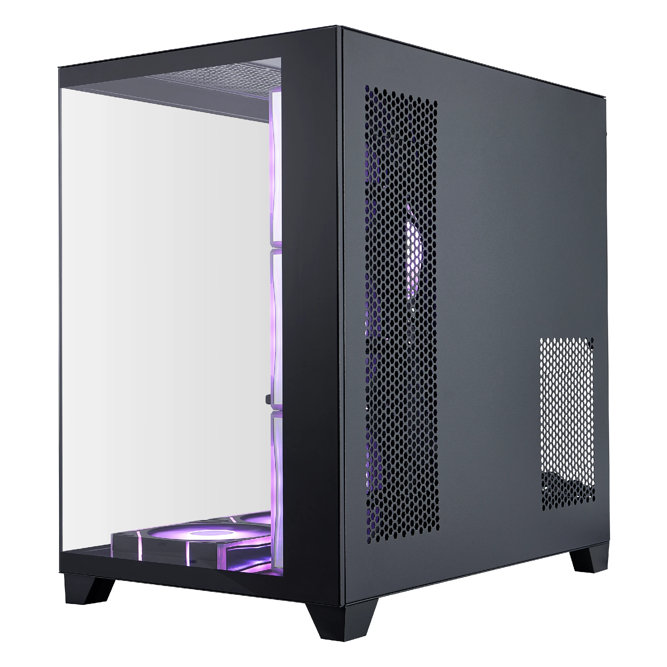 Gehäuse 1stPlayer MEGAVIEW MV8 Black Case ATX + 7 x 120mm ARGB Fans