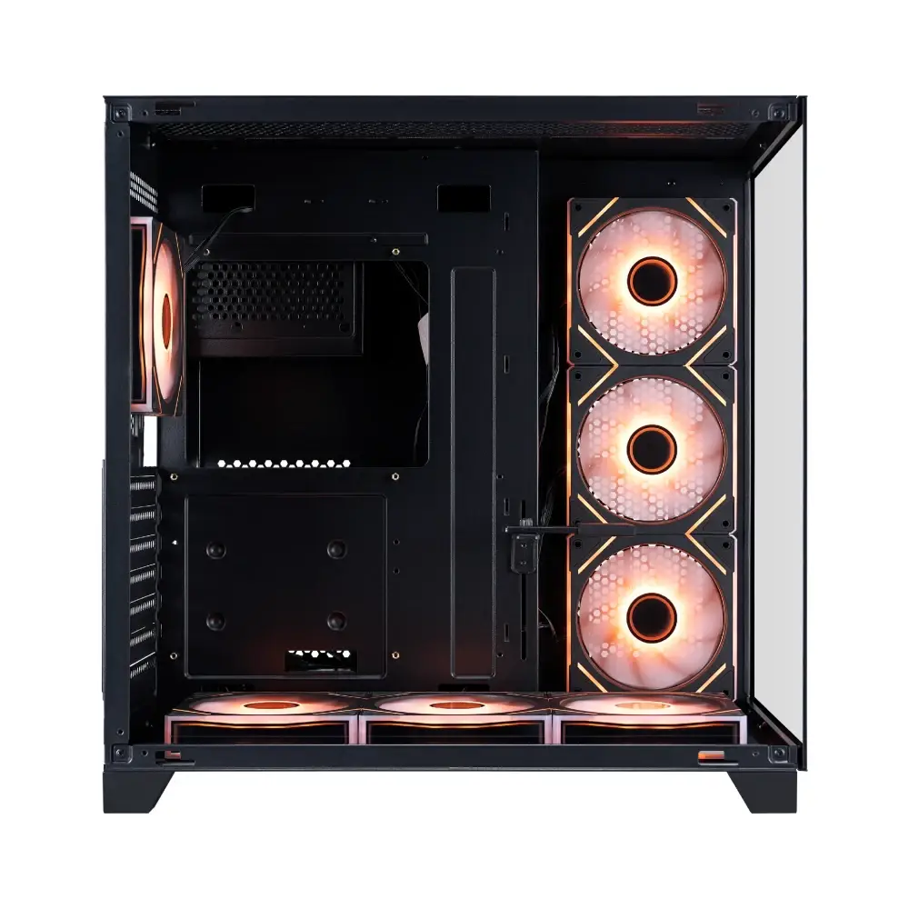 Gehäuse 1stPlayer MEGAVIEW MV8 Black Case ATX + 7 x 120mm ARGB Fans