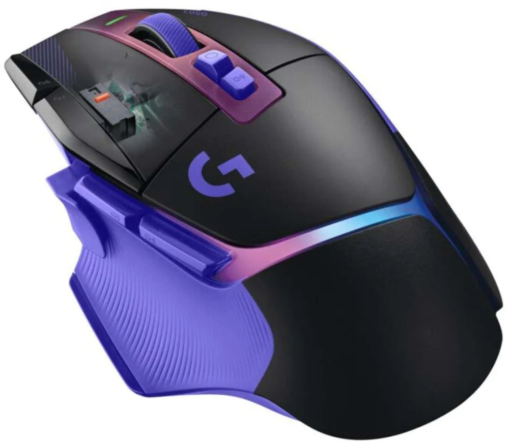 Геймърска безжична мишка Logitech G502 X Plus Lightsync RGB - Dark Lilac