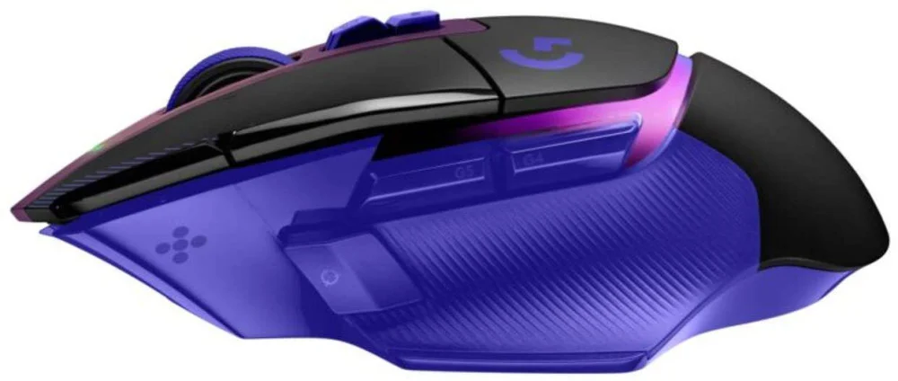 Геймърска безжична мишка Logitech G502 X Plus Lightsync RGB - Dark Lilac