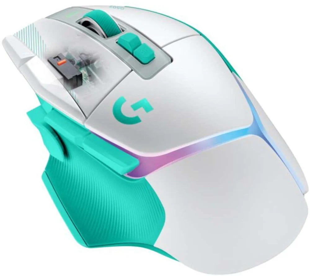 Игровая беспроводная мышь Logitech G502 X Plus Lightsync RGB - Mint