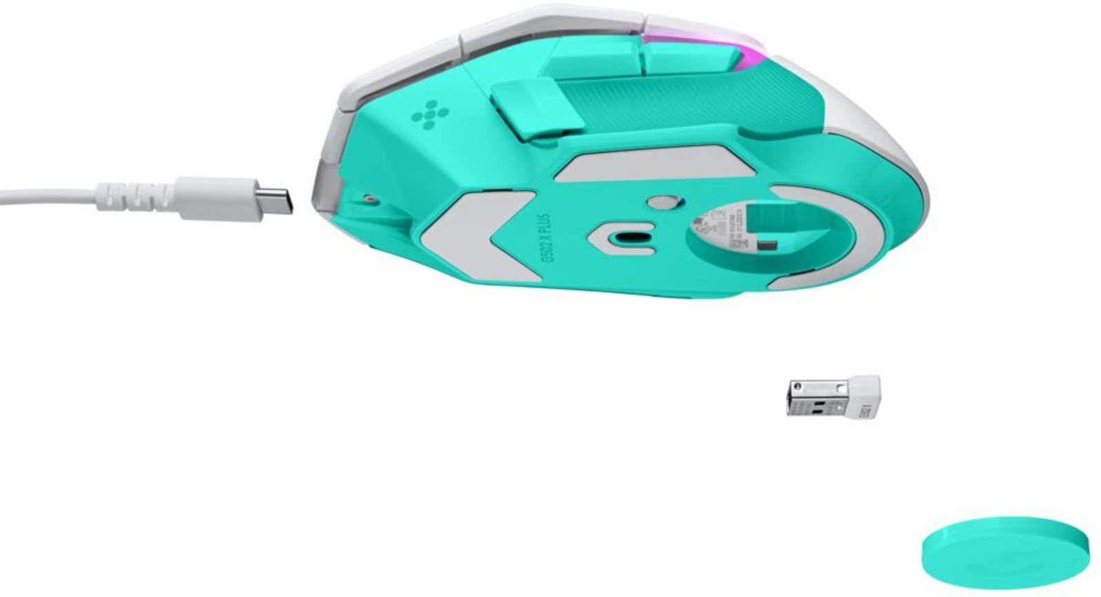 Игровая беспроводная мышь Logitech G502 X Plus Lightsync RGB - Mint