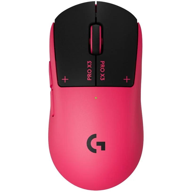 Геймърска мишка Logitech G Pro X3 Superstrike - Magenta Eclipse