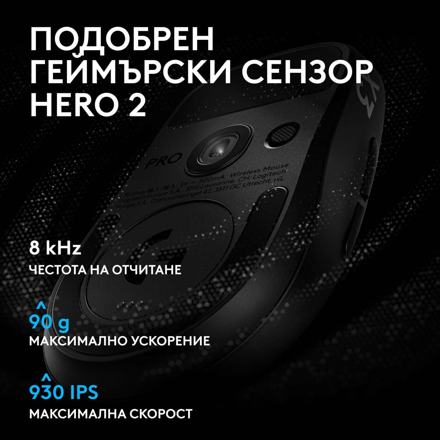 Игровая мышь Logitech G Pro X3 Superstrike - Midnight Black