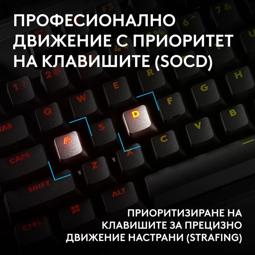 Геймърска механична клавиатура Logitech G Pro X2 RAPID TKL, Magnetic Analog Linear Switch - Черен