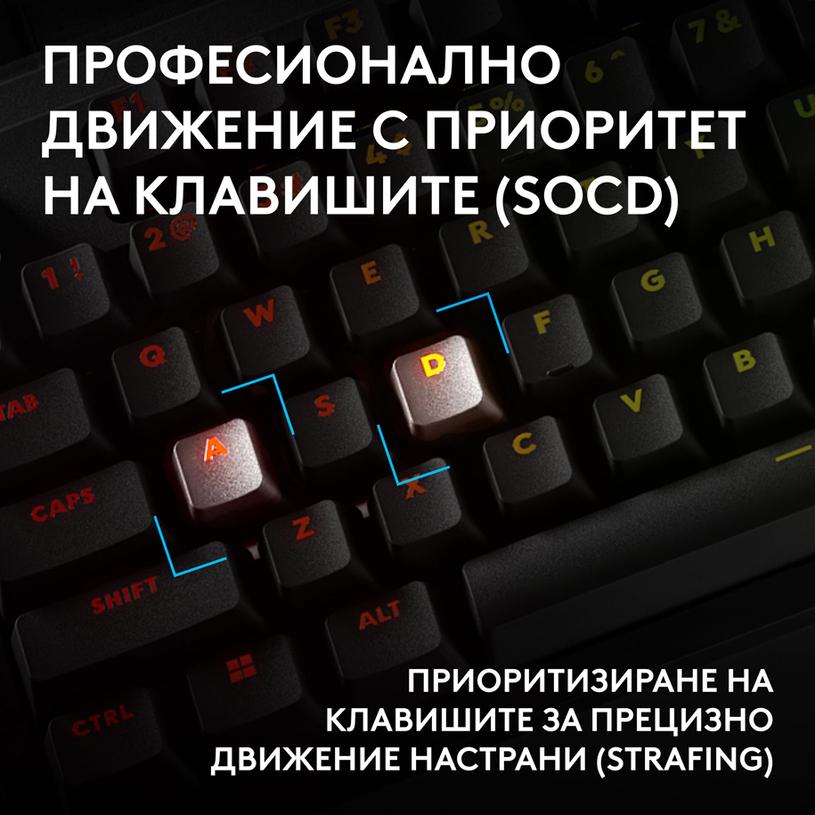 Геймърска механична клавиатура Logitech G Pro X2 RAPID TKL, Magnetic Analog Linear Switch - Черен