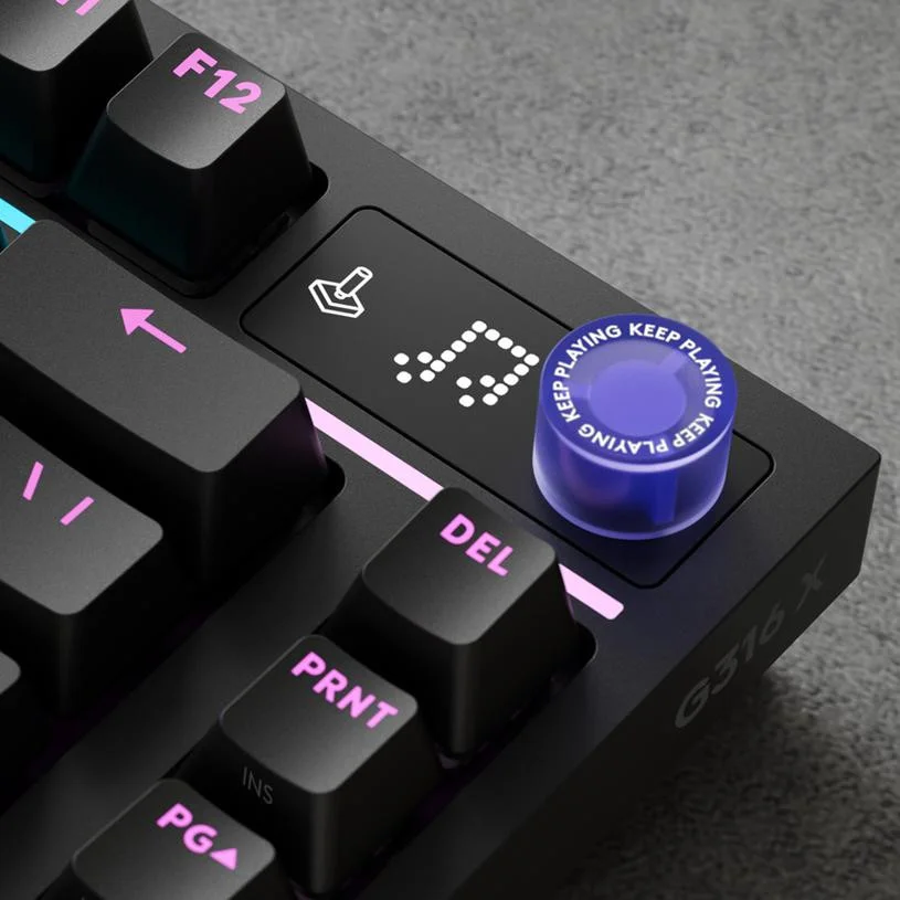 Геймърска механична клавиатура Logitech G316 X 75 - Hot-Swappable Tactile Switch - Черен