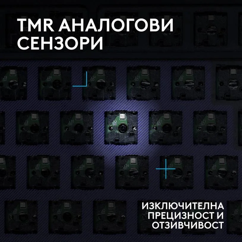 Геймърска механична клавиатура Logitech G512 X 98 - Dual Swap Linear Analog/Mechanical Switch - Black