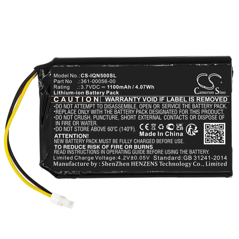 Batterie pour GPS GARMIN Nuvi 30, Nuvi 50, Drive 50 LM 3,7V 1100mAh LiIon Cameron Sino