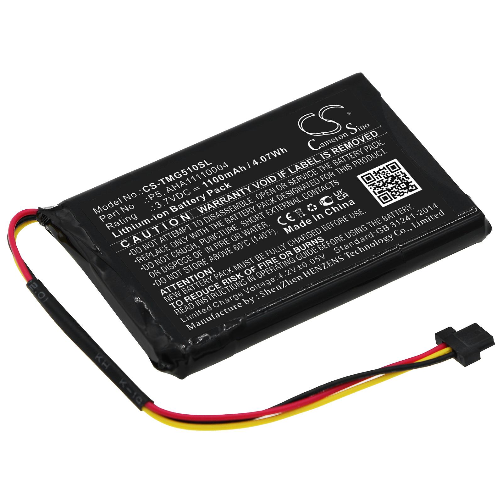 Batteria per GPS TomTom AT6, Go 510, Go 520, Go 520 WIFI, VIA 62, Go Basic 6" 3,7V 1100mAh LiIon Cameron Sino