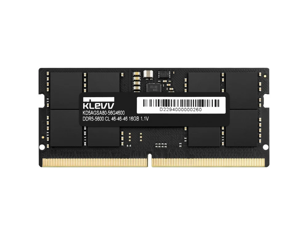 Памет KLEVV D5 16GB (1x16GB) DDR5 SODIMM 5600MHz CL46 - KD5AGSA80-56G4600
