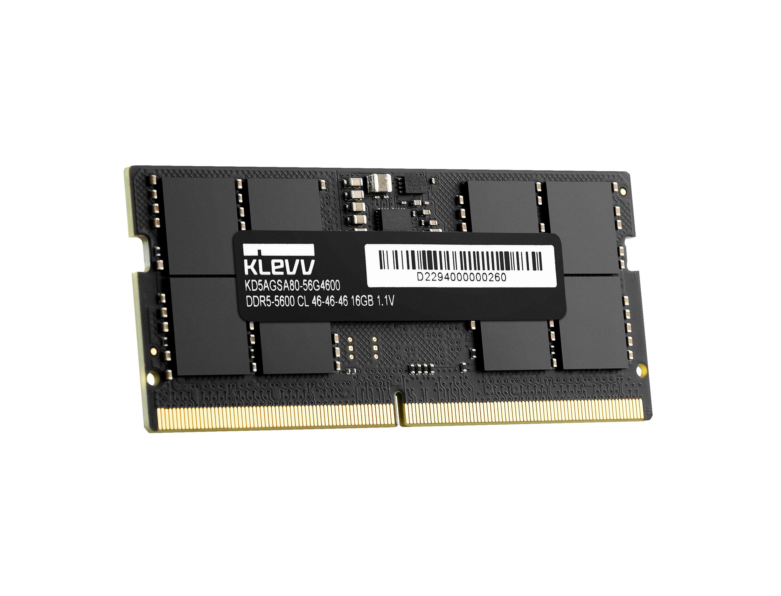 Памет KLEVV D5 16GB (1x16GB) DDR5 SODIMM 5600MHz CL46 - KD5AGSA80-56G4600