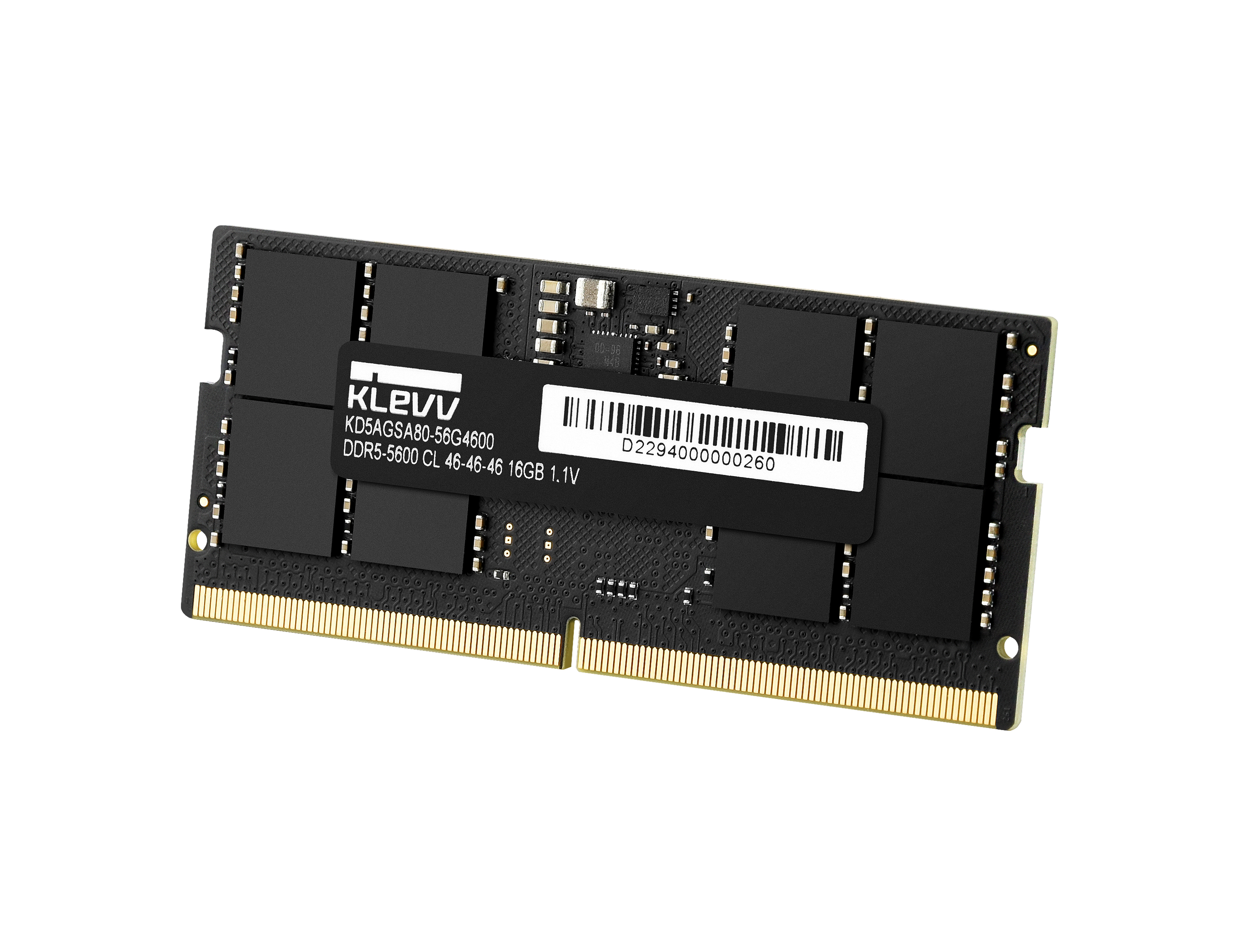 Mémoire KLEVV 32GB (1x32GB) DDR5 SODIMM 5600MHz CL46 - KD5BGSA80-56G4600