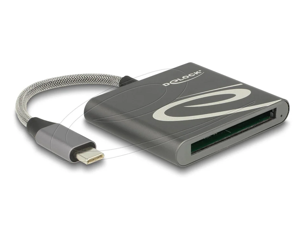 Четец Delock външен Card Reader for CFast 2.0 type I / II, USB Type-C