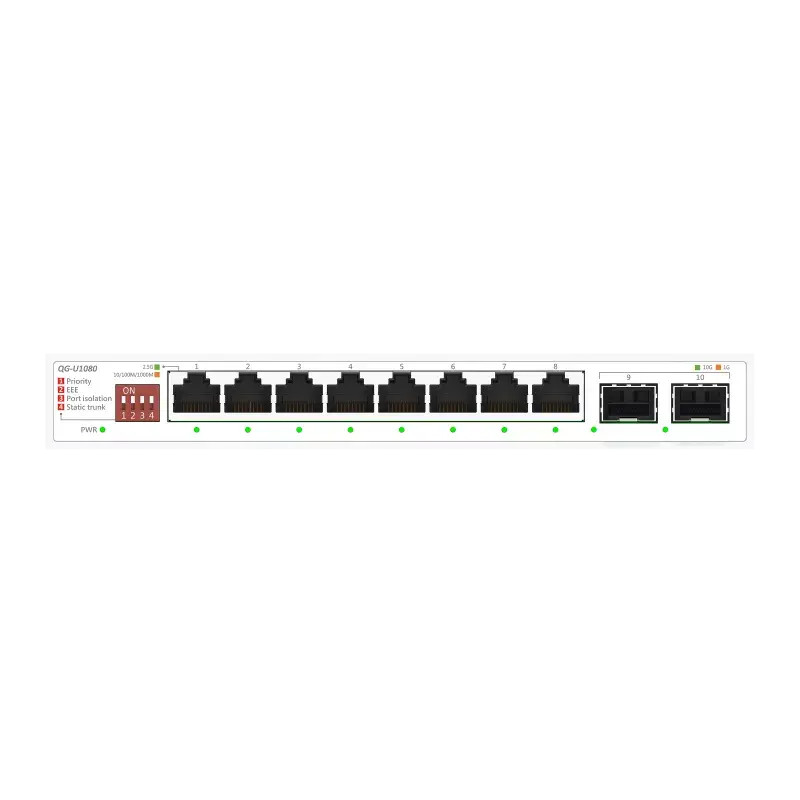 Суич ASUS QG-U1080 8-Port 8 x 2.5Gbps ports