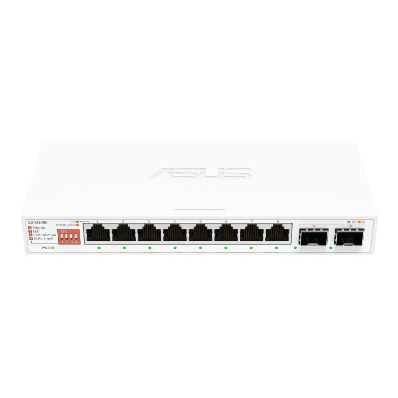 Суич ASUS QG-U1080 8-Port 8 x 2.5Gbps ports