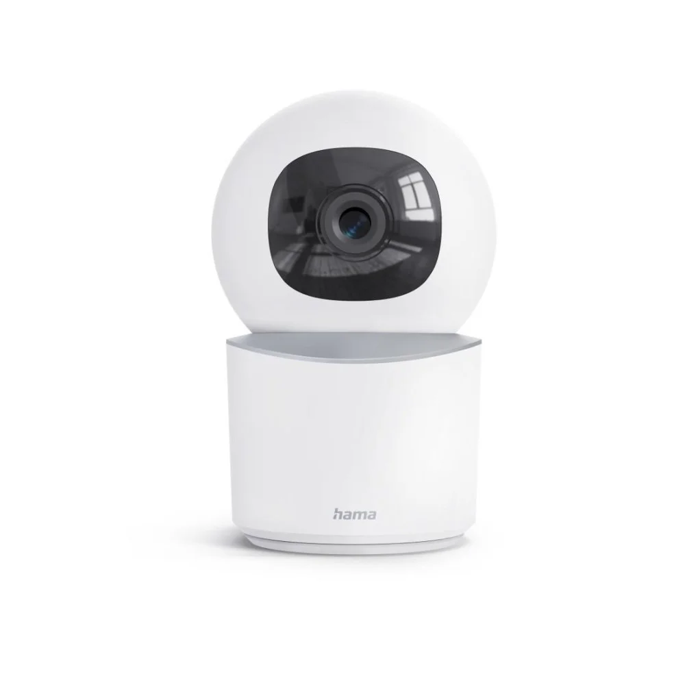 HAMA Wi-Fi камера, за закрити помещения, записваща, въртяща се, бяла