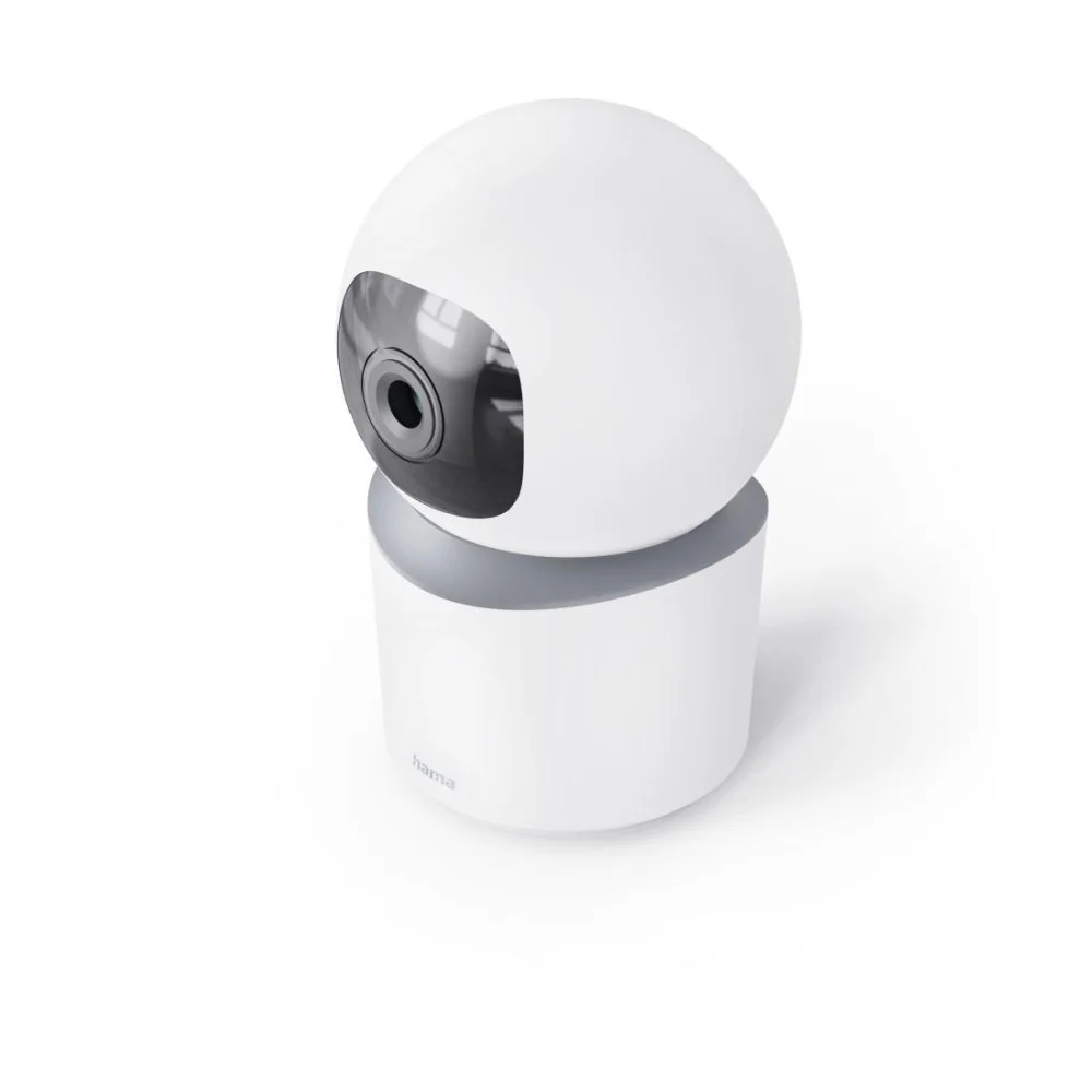 HAMA Wi-Fi камера, за закрити помещения, записваща, въртяща се, бяла