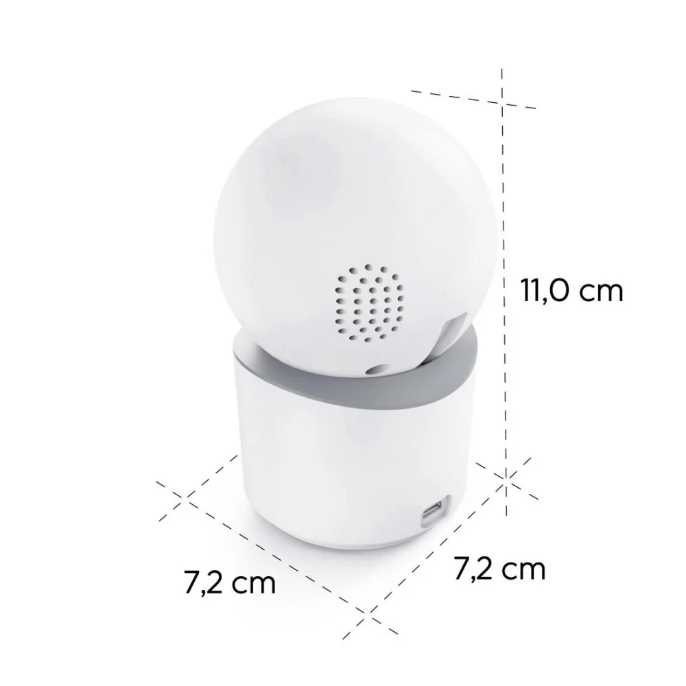 HAMA Wi-Fi камера, за закрити помещения, записваща, въртяща се, бяла