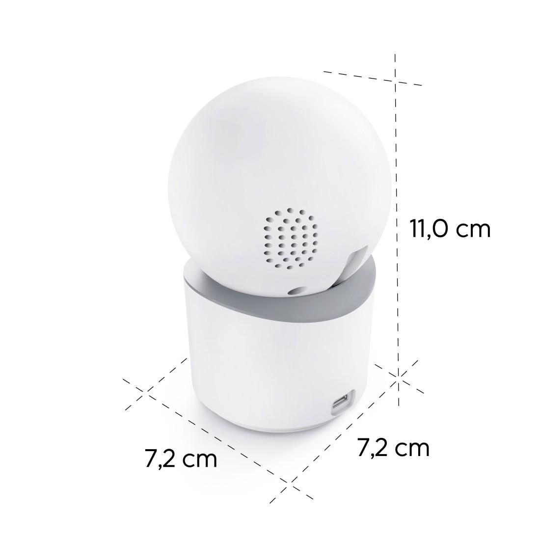 HAMA Wi-Fi камера, за закрити помещения, записваща, въртяща се, бяла