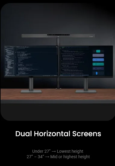 Лампа за четене за монитор BenQ Table ScreenBar Max silver