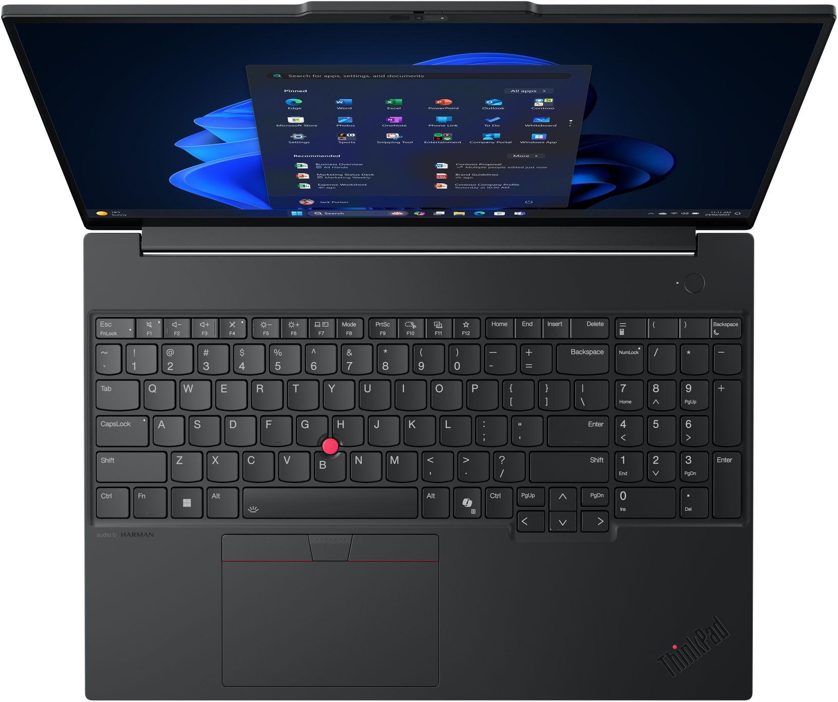 Laptop Lenovo ThinkPad E16 G3 - 16" IPS WUXGA (1920x1200), Intel Core Ultra 7 255H, 16C (up to 5.1GHz, 24MB), 32GB DDR5-5600, 1TB SSD