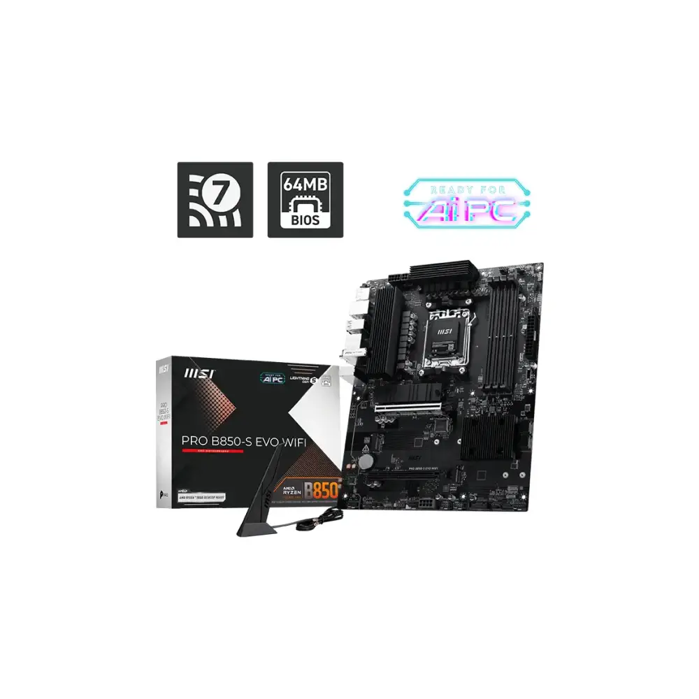 Дънна платка MSI PRO B850-S EVO WIFI