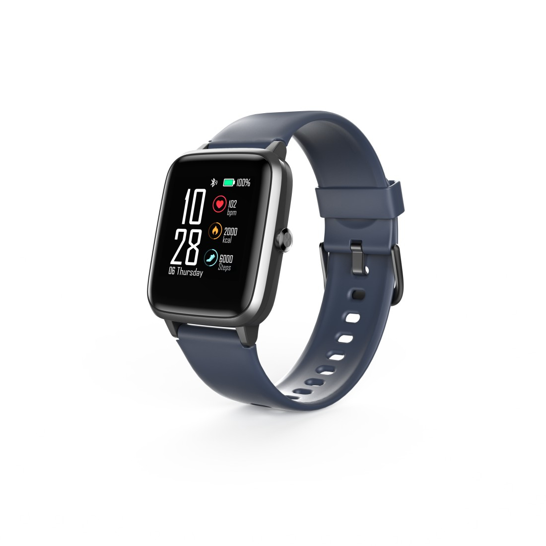 Смарт часовник Hama Fit Watch 4900, 1.3", Пулс, Пидометър, Калории, Водоустойчив, Черен