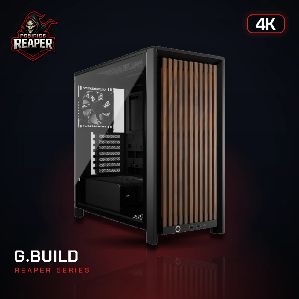 G.BUILD Reaper 4K · RTX 5080 16GB · AMD Ryzen 7 9800X3D Box · 32GB DDR5 · 2TB · Powered by MSI