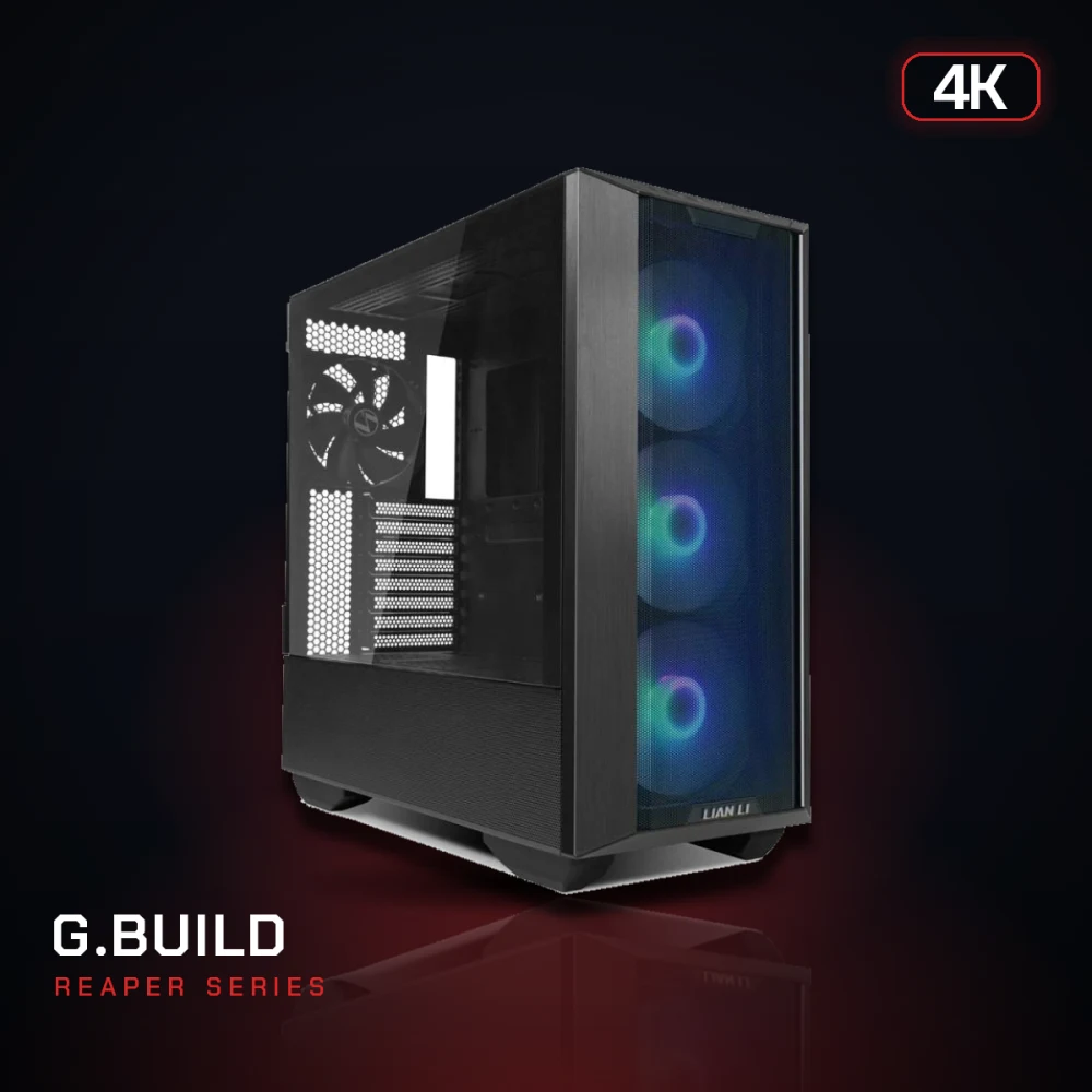 G.BUILD Reaper 4K · RTX 5080 16GB · AMD Ryzen 7 7800X3D Box · 32GB DDR5 · 2TB