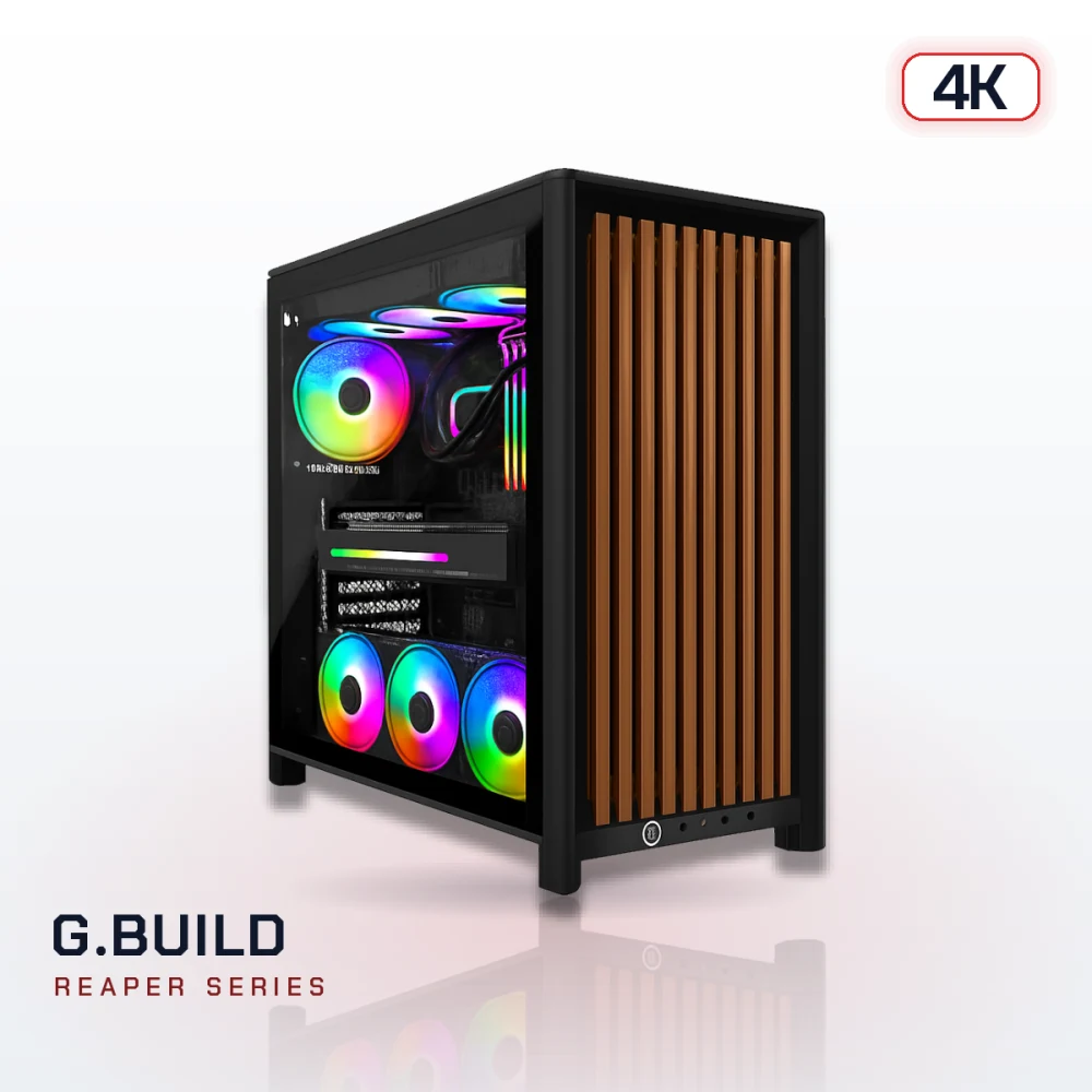 G.BUILD Reaper 4K · RTX 5080 16GB · AMD Ryzen 7 9800X3D Box · 32GB DDR5 · 2TB · Powered by MSI