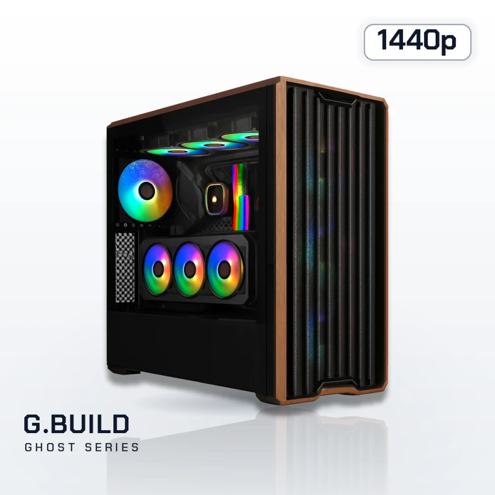 G.BUILD Ghost 1440p · RTX 5060 Ti 16GB · AMD Ryzen 5 7600X Box · 32GB DDR5 · 1TB