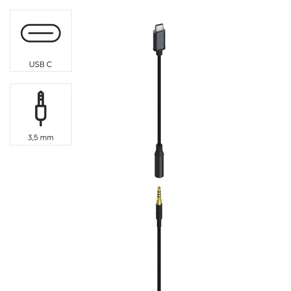HAMA Слушалки с микрофон „CHS-300“, USB-C / 3.5mm жак, кабел 2 м