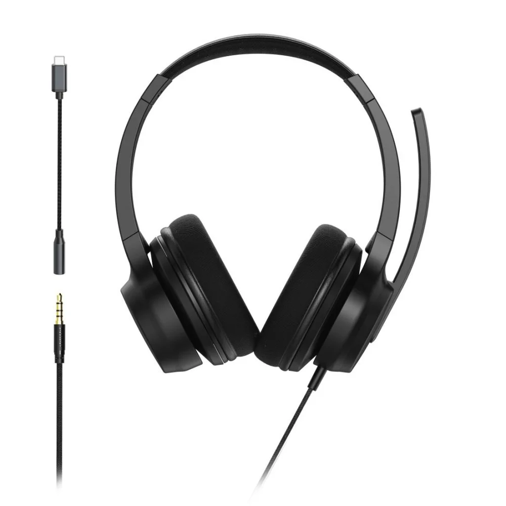 HAMA Слушалки с микрофон „CHS-300“, USB-C / 3.5mm жак, кабел 2 м