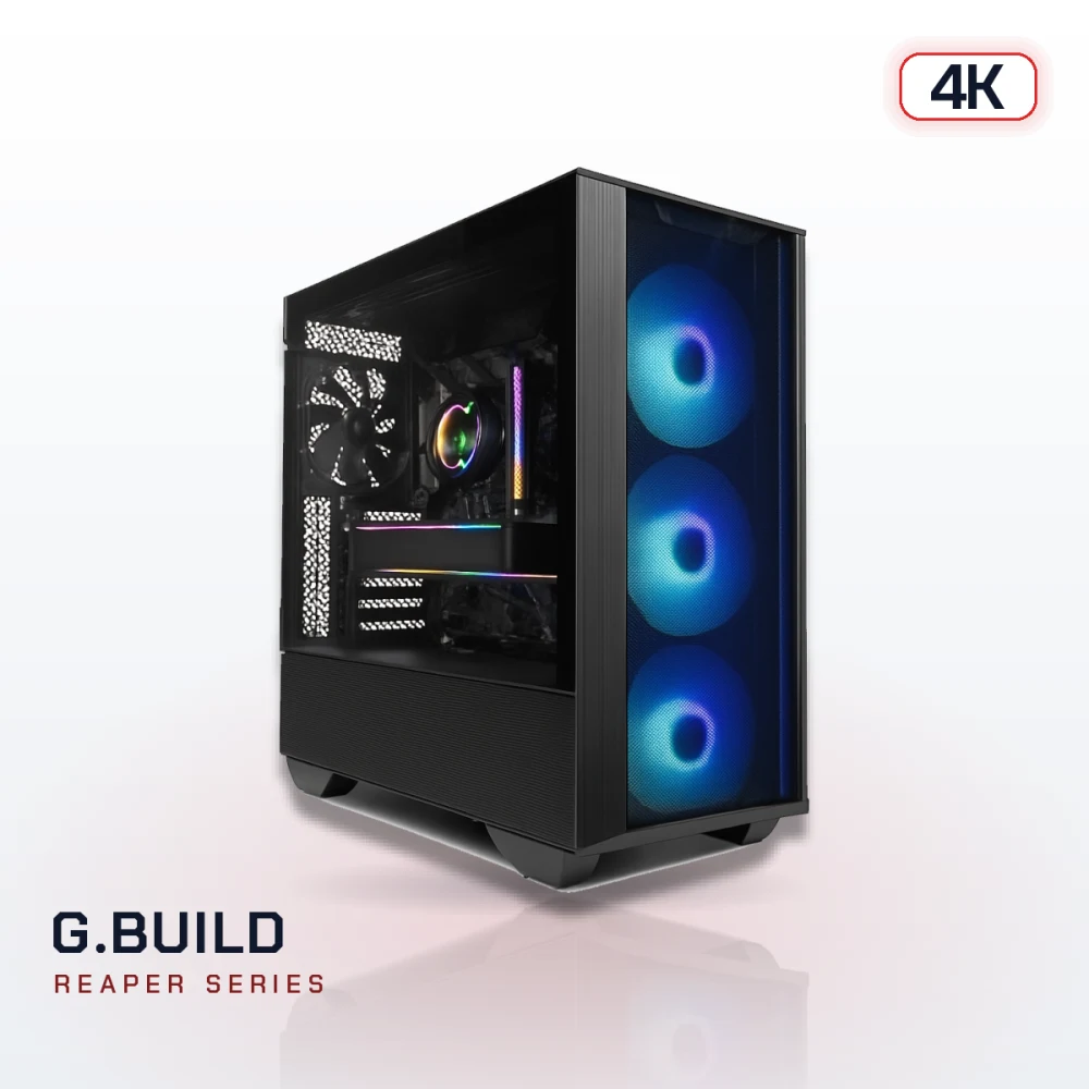 G.BUILD Reaper 4K · RTX 5080 16GB · AMD Ryzen 7 7800X3D Box · 32GB DDR5 · 2TB