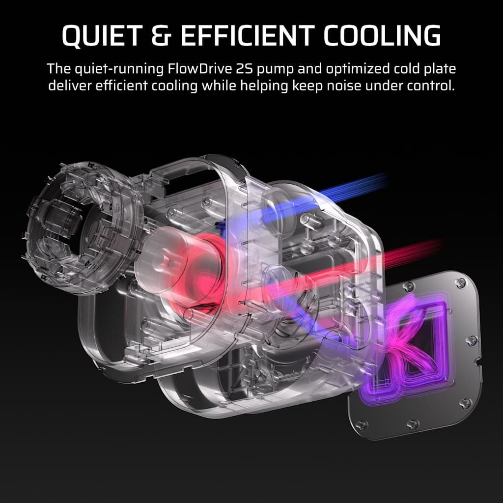 Водно охлаждане Corsair NAUTILUS II 240 RS ARGB, 240mm Radiator, Liquid CPU Cooler - CW-9061047-WW