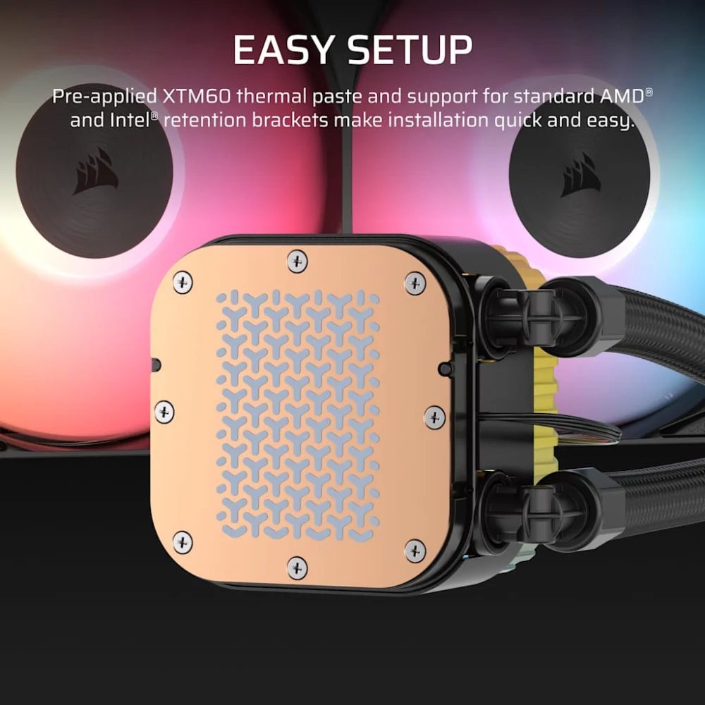 Водно охлаждане Corsair NAUTILUS II 360 RS ARGB, 360mm Radiator, Liquid CPU Cooler - CW-9061049-WW