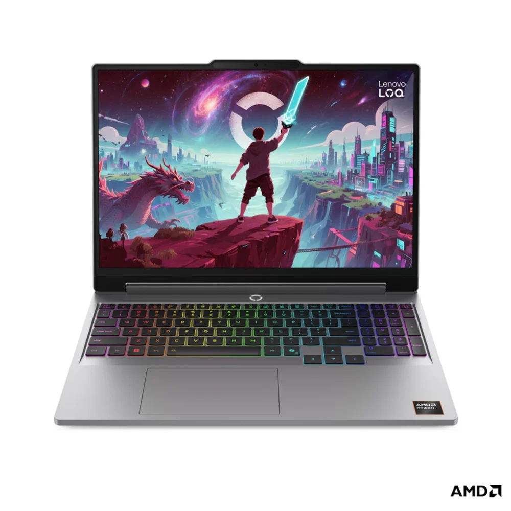 Лаптоп Lenovo LOQ 15AHP11 AMD Ryzen 7 250 8C/16T, 24GB DDR5, GeForce RTX 5060 8GB, 15.3" IPS 165Hz - 83TN00EEBM