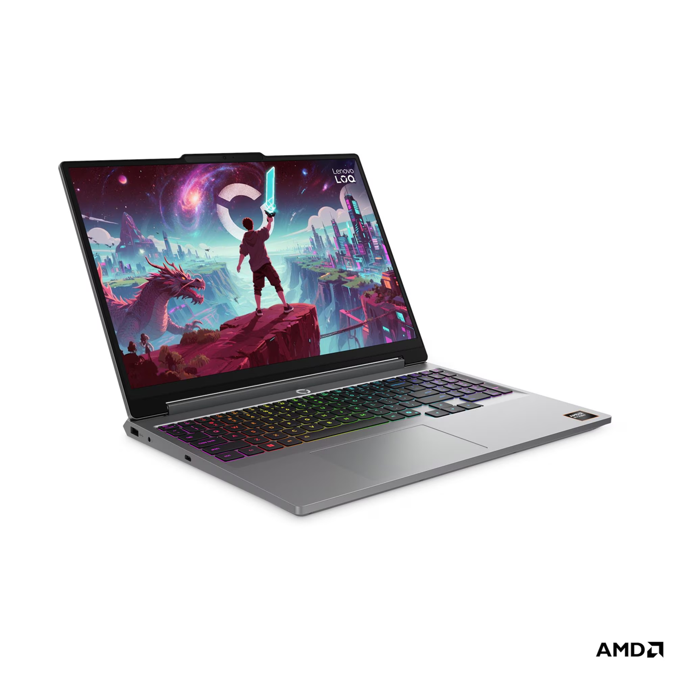 Portátil Lenovo LOQ 15AHP11 AMD Ryzen 7 250 8C/16T, 24GB DDR5, GeForce RTX 5060 8GB, 15.3" IPS 165Hz - 83TN00EEBM