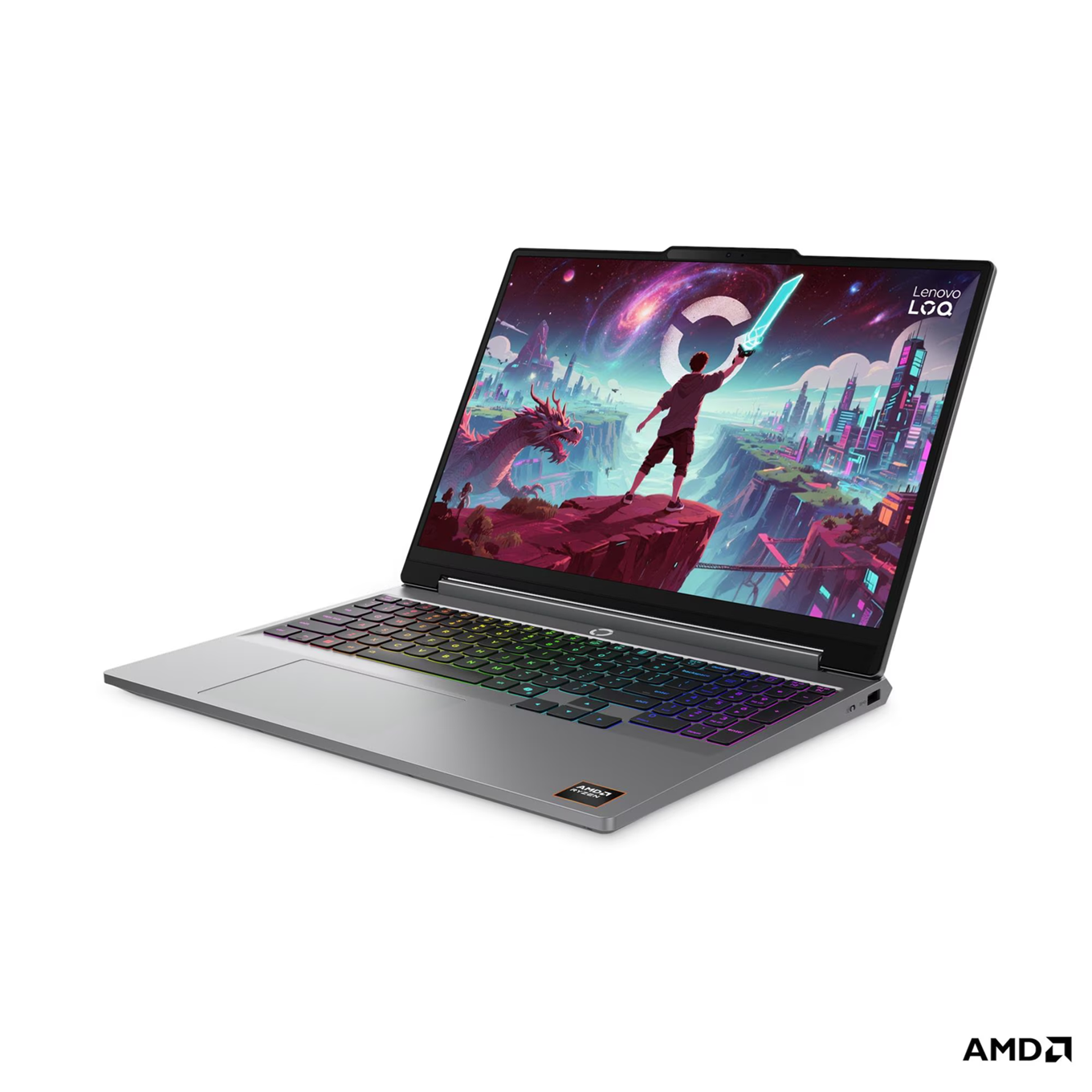 Portátil Lenovo LOQ 15AHP11 AMD Ryzen 7 250 8C/16T, 24GB DDR5, GeForce RTX 5060 8GB, 15.3" IPS 165Hz - 83TN00EEBM
